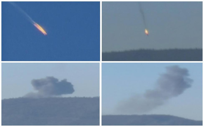 Tyrkiet skyder russisk fly ned over Syrien